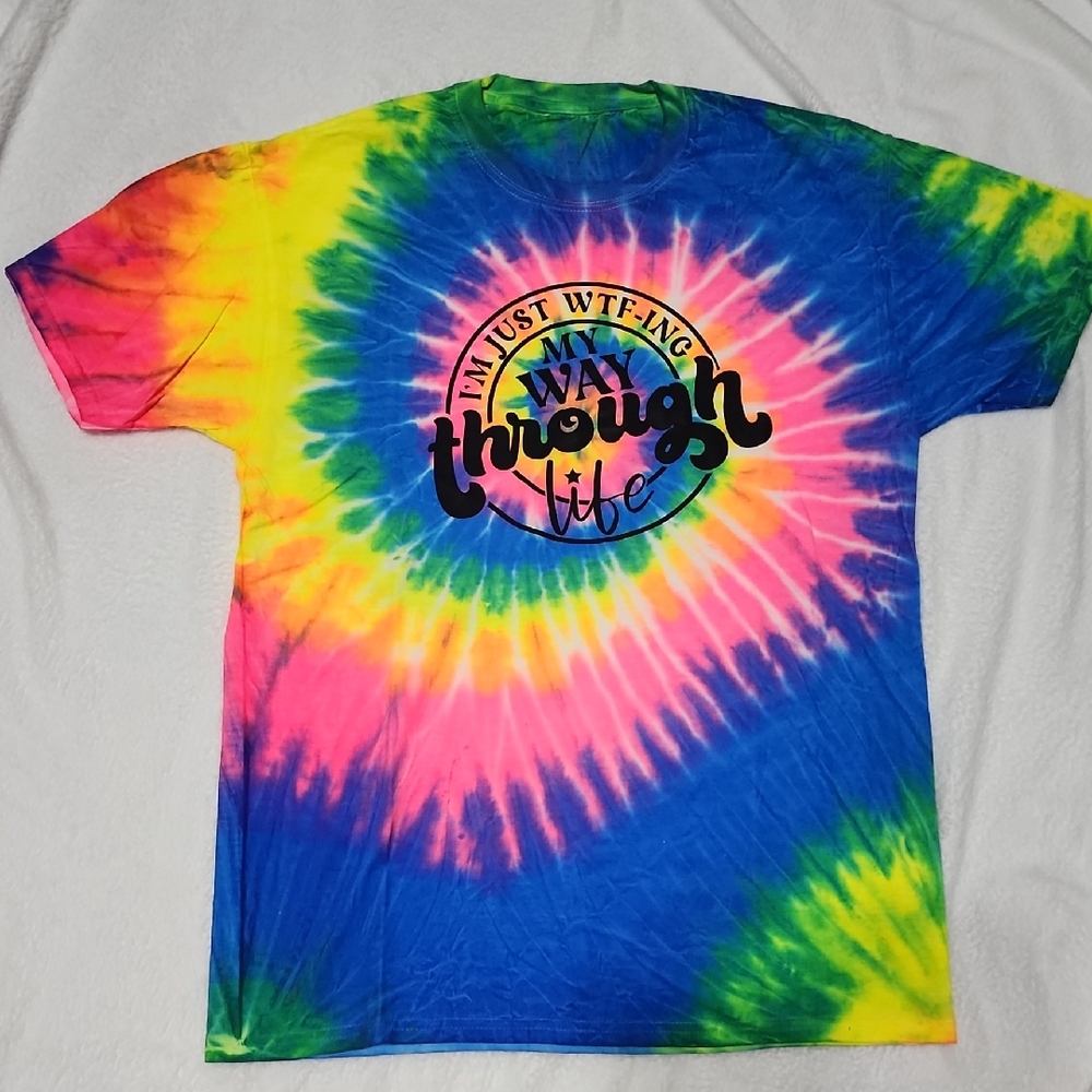 Colorful Tie-Dye Womens T-Shirt